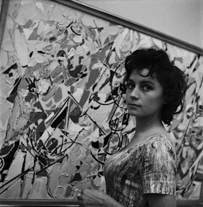 Dziewczyna na wystawie Malarstwa Flamandzkiego, 1959 