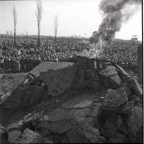 Budowa Pomnika Ofiar Faszyzmu w Oświęcimiu, 1967 