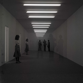 Wystawa Dana Grahama „Public Space/Two Audiences”, XXXVII Biennale w Wenecji, 1976 