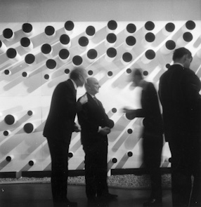 Henryk Stażewski\'s exhibition at the Zacheta National Gallery in Warsaw, 1965 