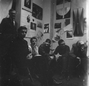 Vernissage of Grzegorz Kowalski\'s show, 1968 