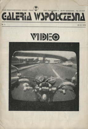 Contemporary Gallery, no 5, 3 May 1975, VIDEO 