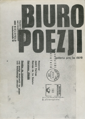 Biuro Poezji, galeria Pro/La 1978 