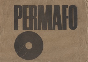 Galeria Permafo - koperta z drukami ulotnymi, 1971 