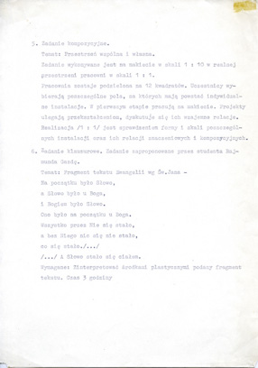 Program for the academic year 1986/87 