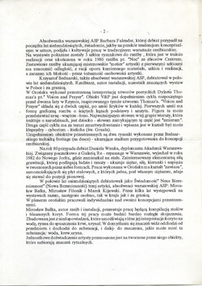 Tekst Grzegorza Kowalskiego towarzyszący wystawie poplenerowej w Orońsku 