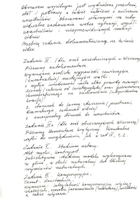 Program na rok akademicki 1991/92 