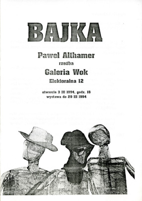 Folder dotyczący wystawy Pawła Althamera „Bajka” 