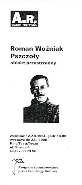 An leaflet accompanying Roman Woźniak\\\'s exhibition \\\