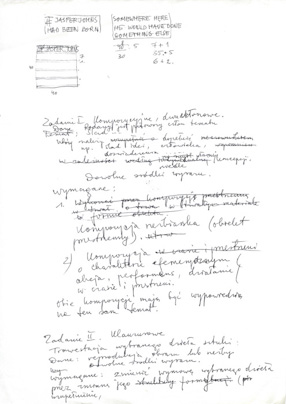 Grzegorz Kowalski, notatki do zadań w roku akademickim 1997/98 