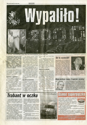 Wycinek prasowy dotyczący wystawy „Bródno 2000” 