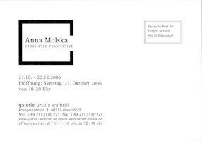 An invitation to Anna Molska’s exhibition entitled \\\