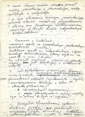 Notatki Grzegorza Kowalskiego na temat kształcenia 
