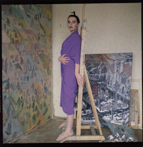 Kora Jackowska, Edward Dwurnik\'s studio, 1983 