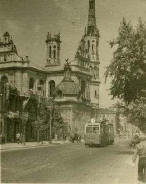 ul. Marszałkowska, Kościół Najświętszego Zbawiciela, 1948 