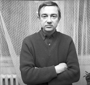 Włodzimierz Borowski podczas przygotowań do VIII Pokazu Synkretycznego, 1968 