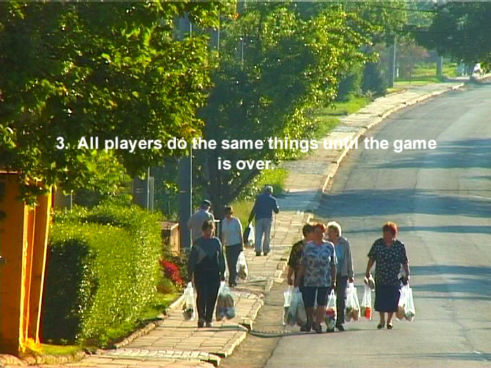 Kateřina Šedá, There is nothing there (Game for an unlimited number of players), 2003