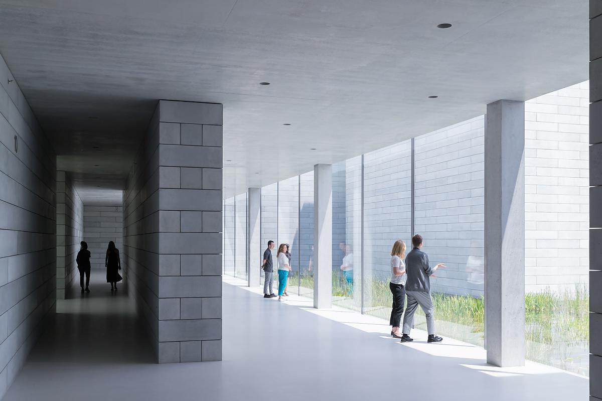 Passage in the Pavilions, Glenstone Museum, photo by Iwan Baan
