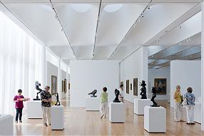 North Carolina Museum of Art, Raleigh, North Carolina, USA (2010) – view of the exhibition hall, courtesy of Thomas Phifer and Partners